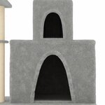 vidaXL Arbre à chat avec griffoirs en sisal Gris clair 83 cm
