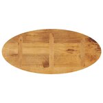 vidaXL Dessus de table 120x50x3 8 cm ovale bois massif de manguier