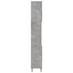 vidaXL Armoire de salle de bain gris béton 30x30x190 cm
