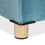 Banquette de rangement en velours matelassée 34 x 76 x 38 cm espace de stockage polyvalent style moderne en velours gris 13_0010921
