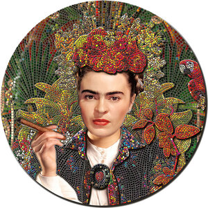 Pièce de monnaie en Argent 20 Dollars g 93.3 (3 oz) Millésime 2023 Great Micromosaic Passion II FRIDA KAHLO LA MARAVILLA