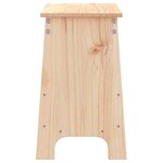 vidaXL Banc d'entrée 60x28x45 cm bois de pin massif