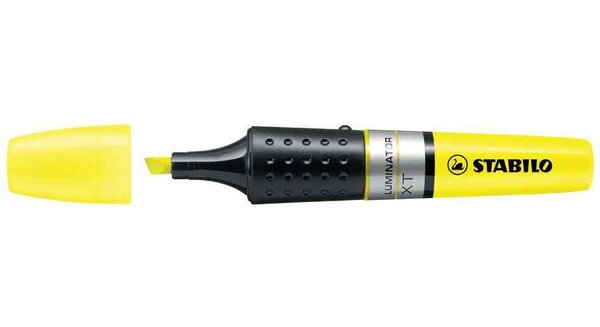 Surligneur LUMINATOR Niveau Visible Pte Biseautée Jaune STABILO