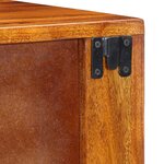 vidaXL Cabinet de chevet Marron 40 x 35 x 35 cm Bois d'acacia massif