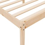 vidaXL Lit pour personne âgée sans matelas 120x200 cm bois pin massif