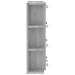vidaXL Armoire à miroir avec LED Sonoma gris 70x16 5x60 cm