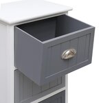 vidaXL Armoire latérale 35x30x90 cm Bois de Paulownia