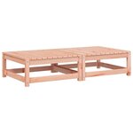 vidaXL Repose-pieds de jardin avec coussins 2 Pièces bois massif douglas