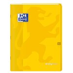 Cahier Easybook agrafé 24x32cm 96 pages grands carreaux 90g jaune x 10 OXFORD