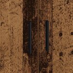 vidaXL Cadre de lit avec rangement Bois ancien 90 x 190 cm