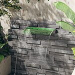 vidaXL Déversoir pour cascade avec LED RVB Inox 60 cm
