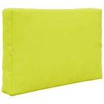 vidaXL Coussin de canapé d'extérieur 2 Pièces Vert Polyester