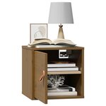 vidaXL Armoires murales 2Pièces Marron miel 31 5x30x30 cm Bois pin massif