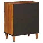 vidaXL Cabinet de chevet Marron 50 x 33 x 62 cm Bois de mangue massif