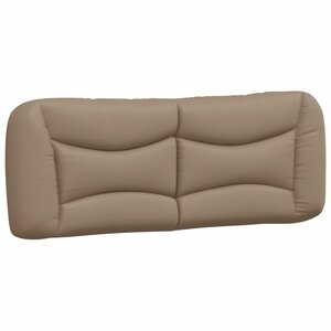 vidaXL Coussin de tête de lit Hvar cappuccino 140 cm similicuir