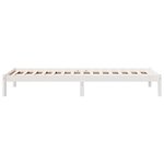 vidaXL Cadre de lit extra long sans matelas 90x210 cm bois massif pin