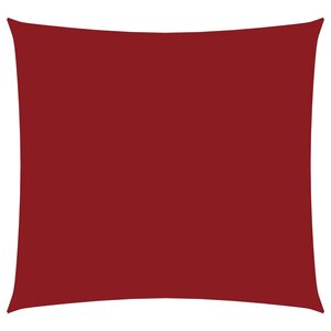 vidaXL Voile de parasol tissu oxford carré 3 6x3 6 m rouge