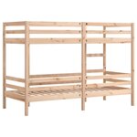 vidaXL Lit superposé sans matelas 90x200 cm bois de pin massif