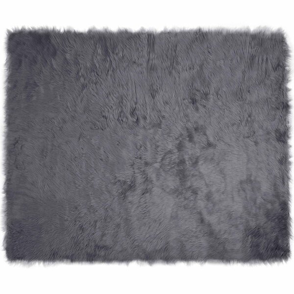 vidaXL Tapis en fausse Tafalla Anthracite 240 x 340 cm Polyester