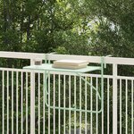 vidaXL Table Suspendue d'extérieur - Vert menthe  60 x 39 x 50 cm  Acier