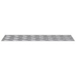 vidaXL Plaques à damier 2 Pièces Argent 60 x 20 cm Aluminium