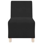 vidaXL Unité de Sofa Modulaire Sans Accoudoirs 3 Pièces Noir