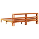 vidaXL Cadre de lit sans matelas cire marron 180x200cm bois pin massif