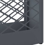vidaXL Porte-parapluie avec stockage Anthracite 28 x 12 x 41 cm Acier