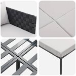 vidaXL Transat avec coussin Anthracite 115 x 153 x 69.5cm Acier