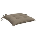 vidaXL Coussins de palette lot de 2 taupe 50x50x7 cm tissu oxford