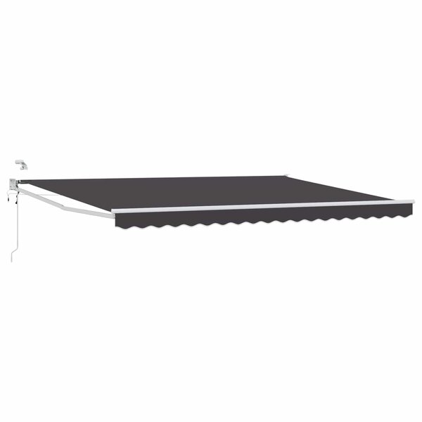 vidaXL Auvent rétractable électrique Anthracite 5 x 3 m