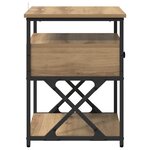 vidaXL Cabinet de chevet 2 Pièces chêne artisanal 40 x 42 x 55 cm