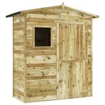 vidaXL Abri de stockage de jardin Bois de pin imprégné