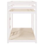 vidaXL Lit superposé sans matelas blanc 75x190 cm bois de pin massif