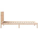vidaXL Cadre de lit extra long sans matelas 90x220 cm bois massif
