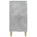 vidaXL Tables de chevet 2 Pièces gris béton 40x35x70 cm bois d'ingénierie