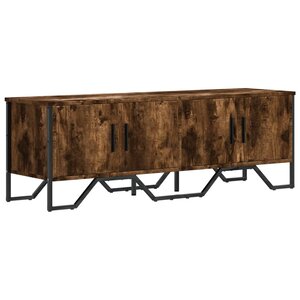 vidaXL Meuble TV chêne fumé 122x34x41 cm bois d'ingénierie