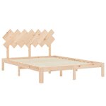 vidaXL Cadre de lit sans matelas bois de pin massif