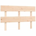 vidaXL Lit pour personne âgée sans matelas 140x190 cm bois massif