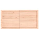 vidaXL Étagère murale 120x60x(2-6) cm bois de chêne massif non traité
