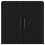 vidaXL Armoire murale Chêne Noir 60x31x60 cm Bois d'ingénierie
