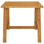 vidaXL Table à manger de jardin 88x88x74 cm Bois d'acacia massif