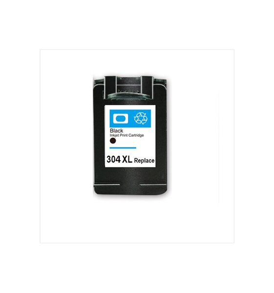 HP N9K08AE / 304XL Cartouche d'encre Noir(e) Remanufacturé 18 ml / 400 Pages  3x PLUS D'ENCRE QUE L'ORIGINAL