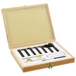 vidaXL Jeu d’outils de tournage indexables 12 Pièces 8x8 mm 70 mm