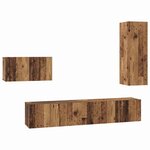 vidaXL Ensemble meuble TV 4 Pièces Bois ancien 30 5 x 30 x 90 cm
