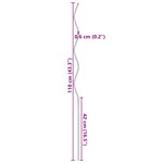 vidaXL Tuteurs spirales pour plantes 20 Pièces Vert 110 cm