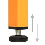 vidaXL Armoire de rangement Jaune moutarde 42 5x35x101 5 cm Acier