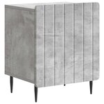 vidaXL Cabinet de chevet 2 Pièces Gris béton 43 x 34 5 x 52 cm