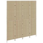 vidaXL Paravent Pliant Manuel Beige 196 x 200 cm polyrotin