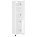 vidaXL Buffet haut Blanc 34 5x34x180 cm Bois d'ingénierie